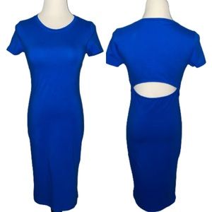 Forever 21 Blue Midi Dress Size Large Juniors